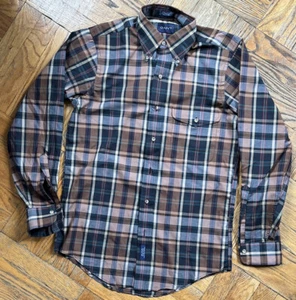 Vintage Gant Dress Shirt Size Small Foxhunt Plaid Button Up long sleeve - Picture 1 of 3