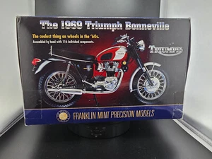 1969 Triumph Bonneville, Franklin Mint, In Original Box, Opened only for Picts. - Picture 1 of 16