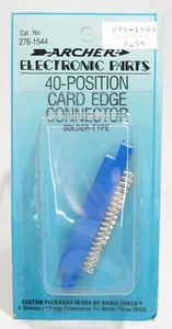 Radio Shack Archer Electronic Parts 40-Position Card Edge Connector Solder New - Picture 1 of 2
