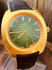 ZARIA ZARJA Vintage Soviet mechanical mens watch. Rare. USSR #6128 - Picture 1 of 24