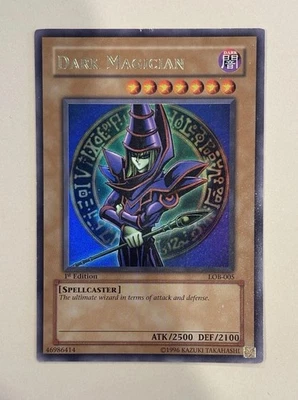 Yu-Gi-Oh! TCG Dark Magician - 1st Edition LOB-005 Cracked PSA 4 - Image 1 of 4