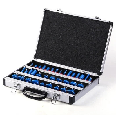 35x Fräsersatz Nutfräser Fräser Set 6,35 mm /1/4 " Schaft Hartmetallbestückt - Bild 1 von 4