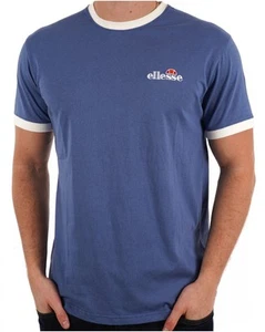 Ellesse Ringer T Shirt Light Navy - Picture 1 of 2