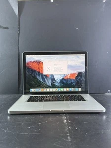 A1286 MacBook Pro 15.6” Core 2 Duo 2.66GHz 8GB RAM 128GB SSD 9600M El Capitan - Picture 1 of 11