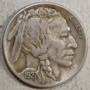 1927-S Buffalo Nickel, Extremely Fine, Original Better Date 0804-07 - Picture 1 of 2