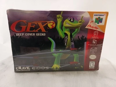N64 RARE Nintendo 64 GEX 3 Deep Cover Gecko NEW SEALED NIB 1999 - Image 1 of 4