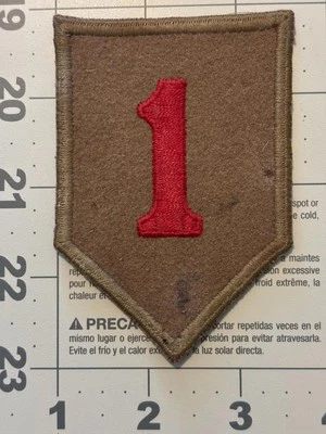 Black Back British Made US Army 1st Infantry Division Patch Inv# K4890 - Image 1 of 2