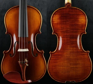 Pro Level Sound Violin 4/4 Handmade after Stradivar 1716 Violin Full size ZM4 - Bild 1 von 12
