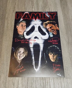 Scream 6 signed 11x17 Cast Foto Champion Liberato Quaid Mulroney Beckett COA - Bild 1 von 6