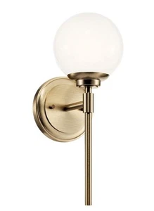 Kichler 55170 Benno 14" Tall Bathroom Sconce, 55170CPZ- Champagne Bronze - Picture 1 of 8