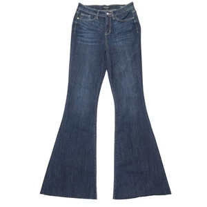 Judy Blue Women's Flare Stretch Jeans Size 9/29 Blue Dark Wash High Rise - Picture 1 of 12