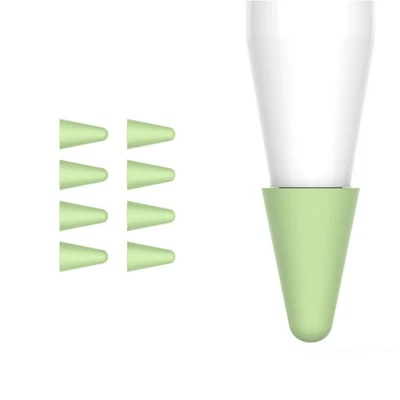 8Pack Silicone Touch Pen Nib Case Tip Cover For iPencil 1st & Generation Green b - Image 1 of 4