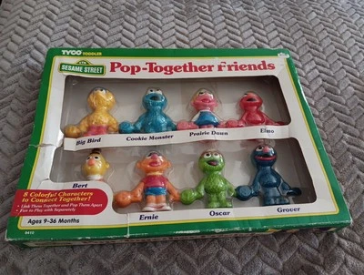 芝麻街 复古 1994 年 Pop Together Friends 包 Woolworth Tyco #9410 阅读  — 第 1/4 张图片