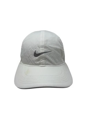 Nike Dri FIt Featherlight Perforated Running Hat Cap White Adult Size OSFM - Image 1 of 4