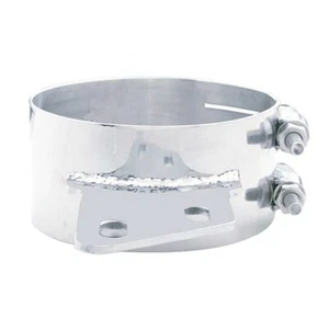 BESTfit 7 Inch Chrome-Plated SS Wide Angled Clamp For Peterbilt - Picture 1 of 2
