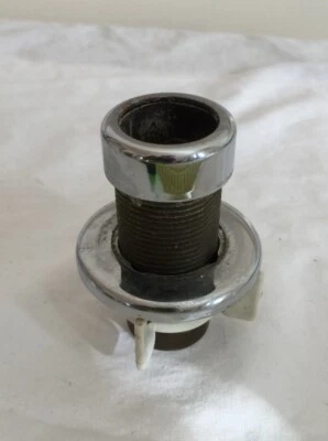 Base dispensadora de loción de jabón cromado Delta RP21906 y RP21907 usada, junta de cuerpo, tuerca Foto 1 de 4