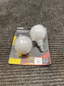 (2-Pk)Feit Electric E12 Candelabra LED Light Bulb Bright White BPG1640W930CAFIL2 - Picture 1 of 7