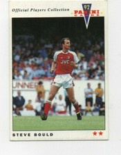  Panini 92 cards Official Players Collection 1992 Steve Bould Arsenal No 6