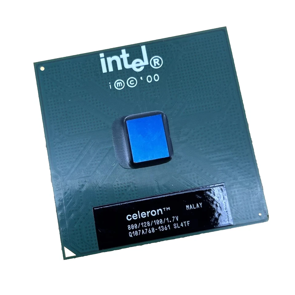 Intel Celeron 800 CPU SL4TF 800mhz 128KB 100mhz FSB Socket 370 1.7v Processor - Image 1 of 1