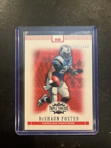 2007 Topps Triple Threads DeShaun Foster /1449 #53 NFL Carolina Panthers RB Karte - Bild 1 von 2