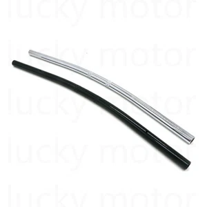 Motorcycle Handlebar 7/8" 22mm Black Drag Straight Bar For Honda Chopper Bobber - Picture 1 of 3