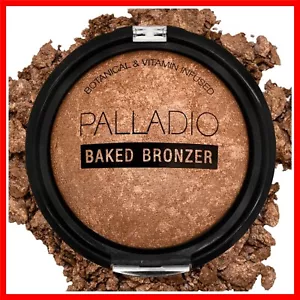 Vegan Baked Bronzer Powder Palette - Illuminating Tan (10g) for Radiant Glow - Picture 1 of 7