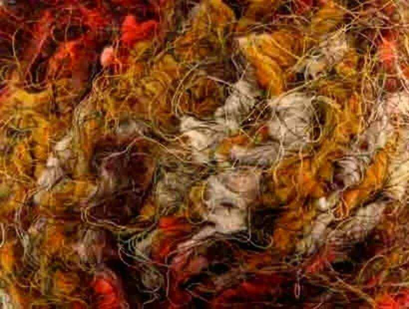 4 BOLAS de TRENDSETTER VOLUMINOSO VIEJO MUNDO (ORO NARANJA BEIGE NEGRO) HILO VINTAGE - Foto 1 de 1