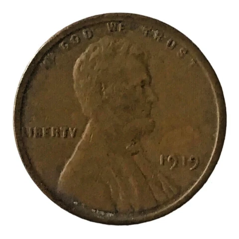 1919 Lincoln Wheat Penny No Mint Mark Cover