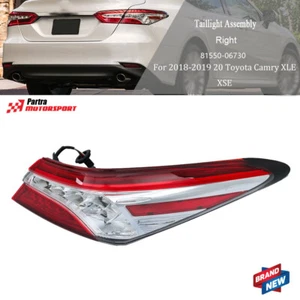 Right Passenger Outer Tail Light Lamp LED For Toyota Camry XLE XSE 2018-2019 20 - Picture 1 of 15