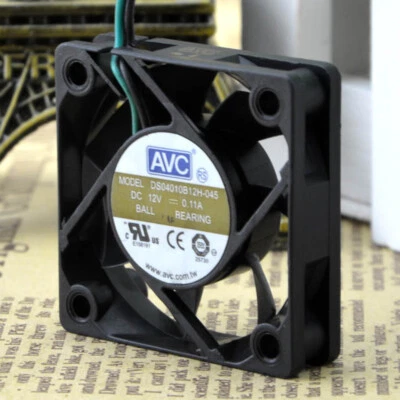 AVC 4010 4cm 12V 0.11A DS04010B12H-045 Double Ball Small Cooling Fan - Image 1 of 4