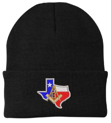 Texas Mason 豆豆帽共济会 Beanie Masons 指南针和方形 7 色 — 第 1/4 张图片