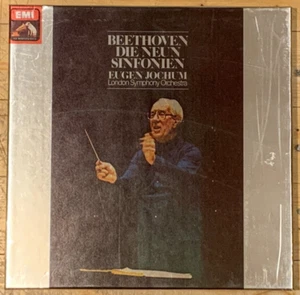 Beethoven The Nine Symphonies EUGEN JOCHUM Orig EMI 8 LP Box Quadraphonic MINT - Picture 1 of 4