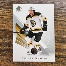 2017-18 Upper Deck SP Authentic David Pastrnak Base #18 Boston Bruins
