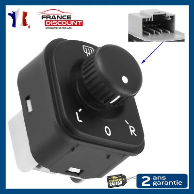 BOUTON REGLAGE RETROVISEUR POUR GOLF + GOLF 5 6 JETTA PASSAT TIGUAN 1K0959565F - Photo 1/4