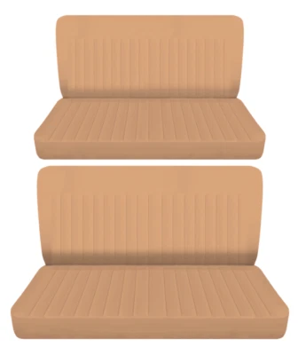 Se adapta a Buick Special 1951 sedán de 4 puertas fundas de asiento de banco delanteras y traseras algodón tostado Foto 1 de 3