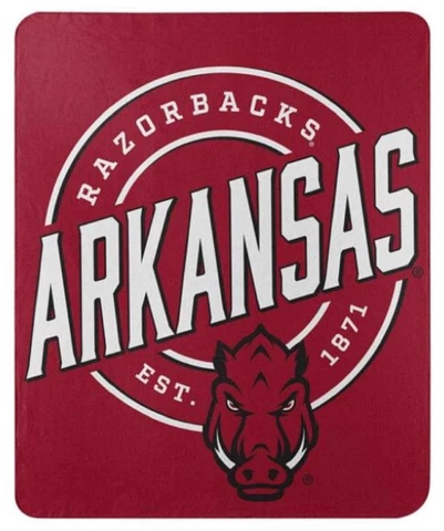 Arkansas Razorbacks 50x60 Campaign Design Fleece Throw Blanket [NEW] NCAA Plush Cover