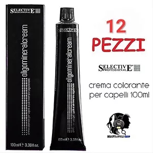 SELECTIVE PROFESSIONAL TINTA COLORE CAPELLI TINTURA 12X100ML OLIGOMINERAL CREMA - Bild 1 von 5