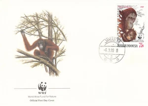 Orangutan WWF Indonesia FDC #4 1989 (141186) - Picture 1 of 1