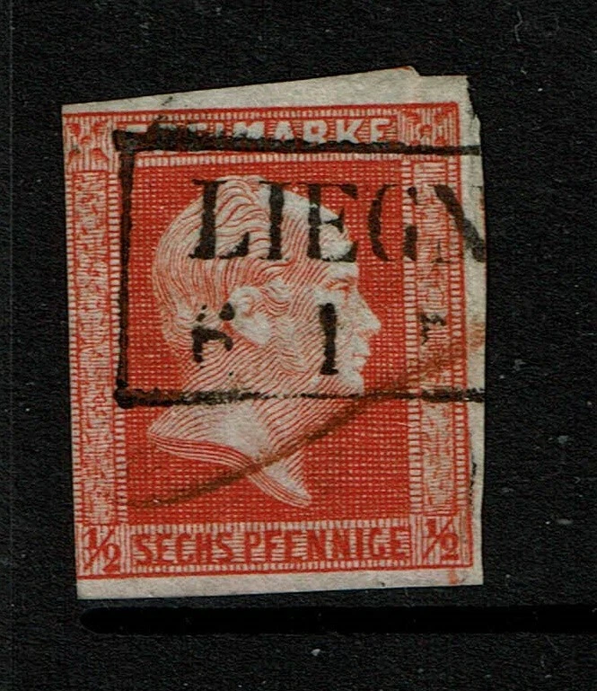 Prusia SC# 10, Usado, pliegue de margen lateral menor - S16242 Foto 1 de 1