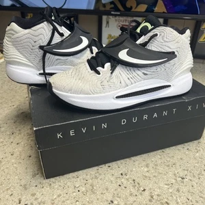 Nike KD 14 TB weiß schwarz Herren Größe 7,5 Turnschuhe Schuhe mit Karton DA7850-100 - Bild 1 von 24
