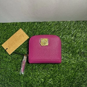 Portafoglio Steve Madden BCardy Dark Fucsia mezza zip intorno nuovo con etichetta - Foto 1 di 9