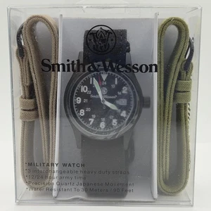 Smith & Wesson Black Military Water Resistant Watch SWW1464BLK - Picture 1 of 5