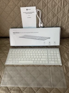 iClever BK10 Wireless Bluetooth Keyboard Rechargeable - Picture 1 of 11