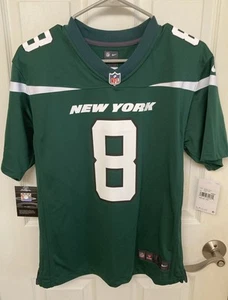 NWT Aaron Rodgers New York Jets Youth Green Jersey Size Large 14/16 - Picture 1 of 4