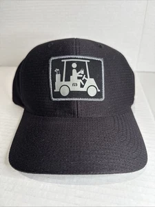 Travis Mathew Golf Cart Driver Flexfit Snapback Golfer Hat Black Adjustable PGA - Picture 1 of 6