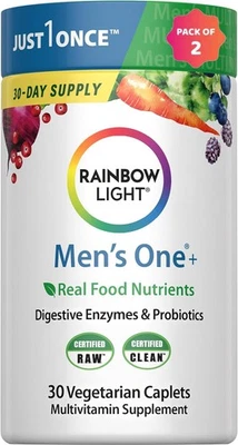 Rainbow Light Hombre Uno Multivitamínico - Alta Potencia - 30 Comprimidos (2 PACK) Foto 1 de 2