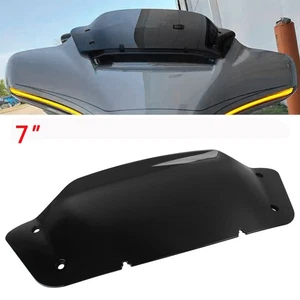 7" Black Wave Windshield Windscreen For Harley CVO Street Glide FLHXSE 2023-2024 - Picture 1 of 13