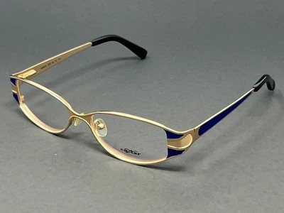 Caviar M2604-C25 Gold 52mm Women's Eyeglasses Rectangle Optical Frames Japan - Image 1 of 4