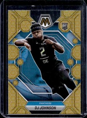 2023 Mosaic DJ Johnson RC Honeycomb Rookie #314 Panthers - Image 1 of 2