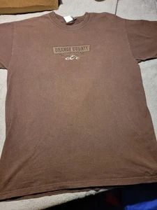Y2K Orange County Choppers T Shirt Uomo Grande New York Rock Tavern Marrone Biker - Foto 1 di 9